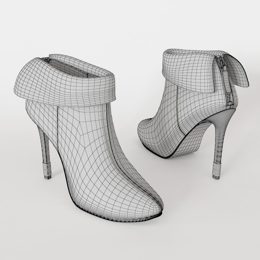 Female shoes 012 3D model_1