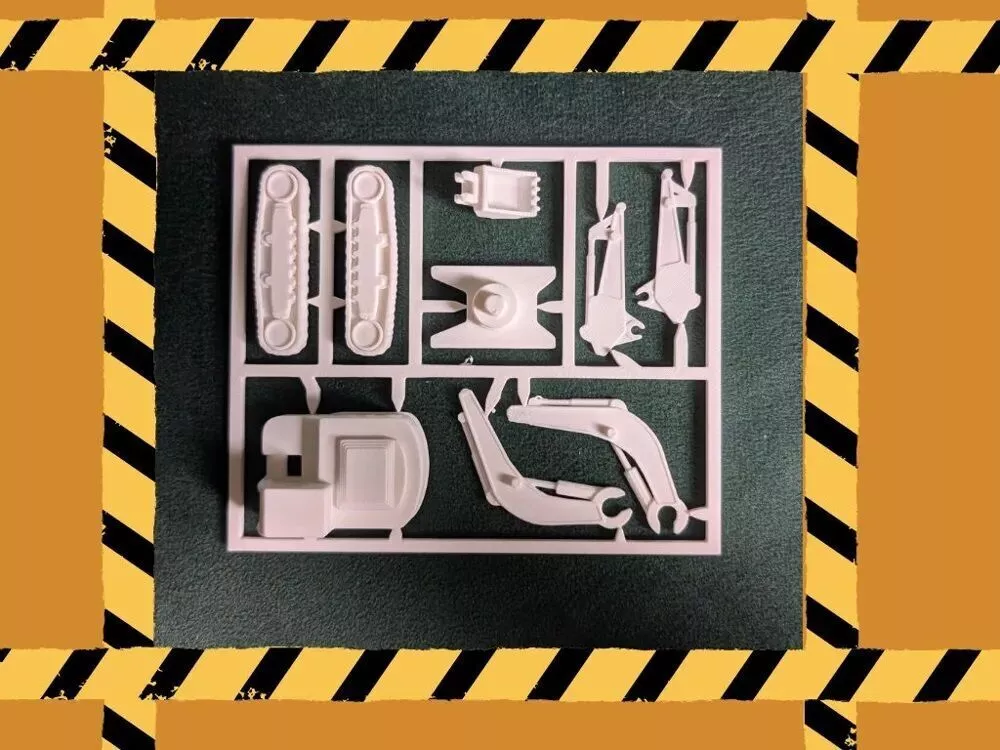 Excavator Kit Card 3D Printable Model 3D print model