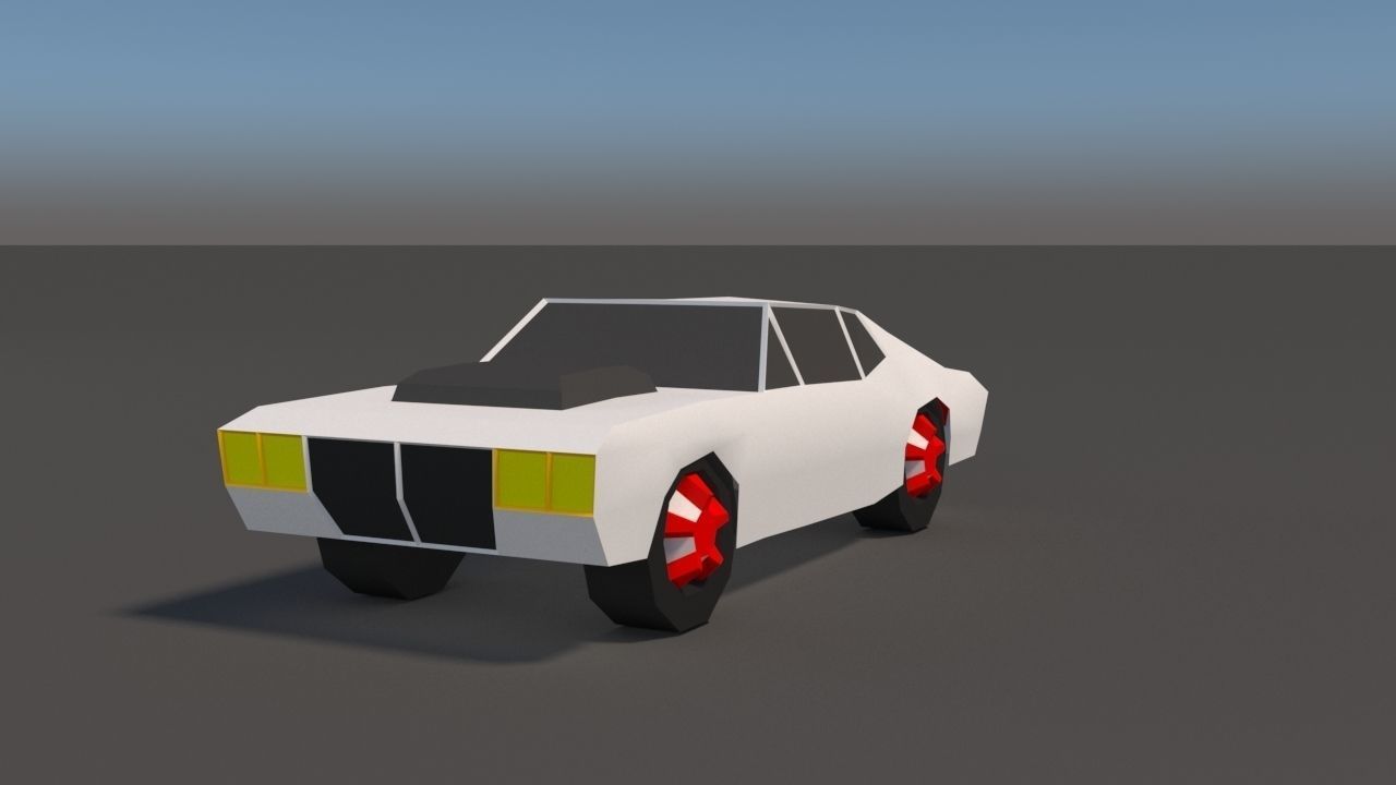 Low Poly Car Pack 01 Low-poly 3D model_21