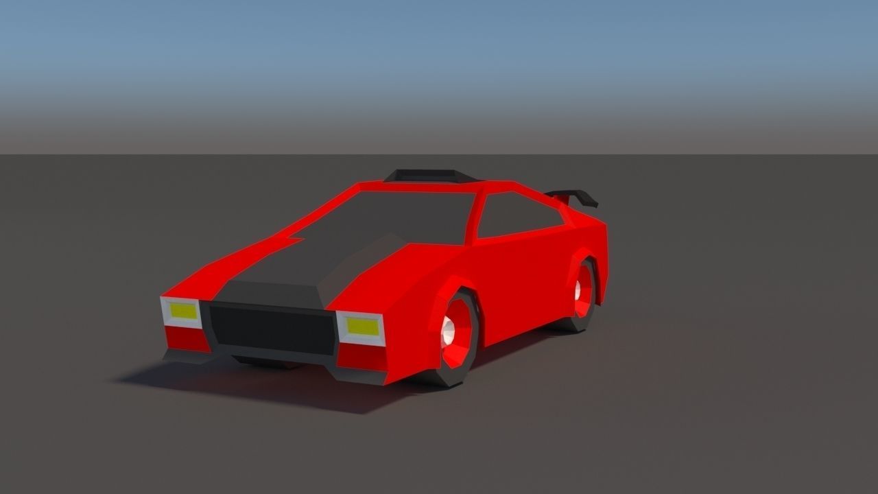 Low Poly Car Pack 01 Low-poly 3D model_6