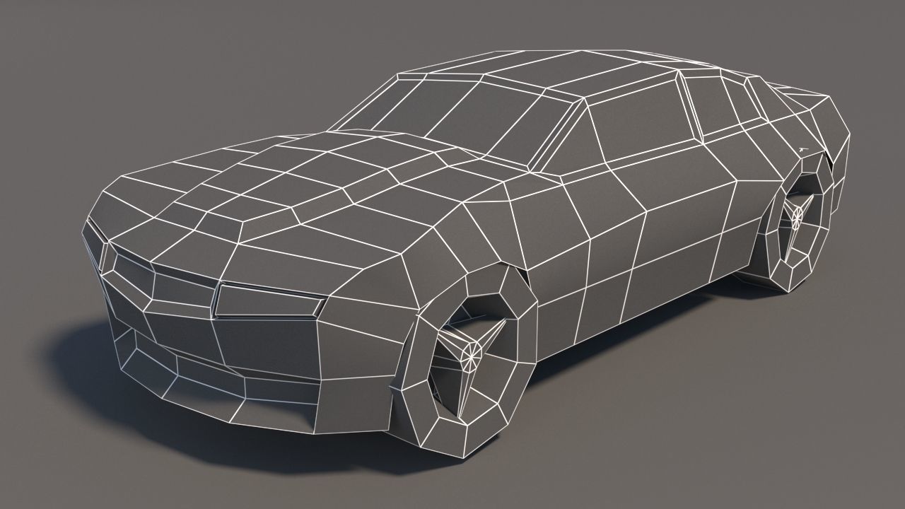 Low Poly Car Pack 01 Low-poly 3D model_30