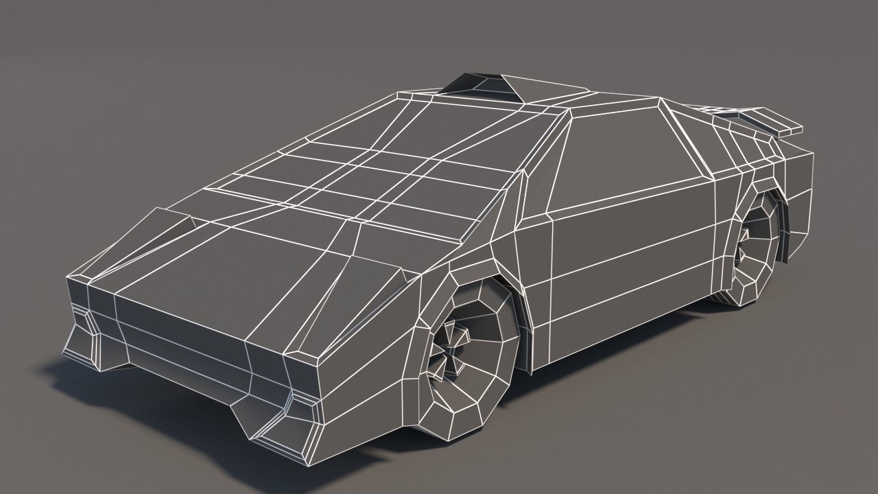 Low Poly Car Pack 01 Low-poly 3D model_34