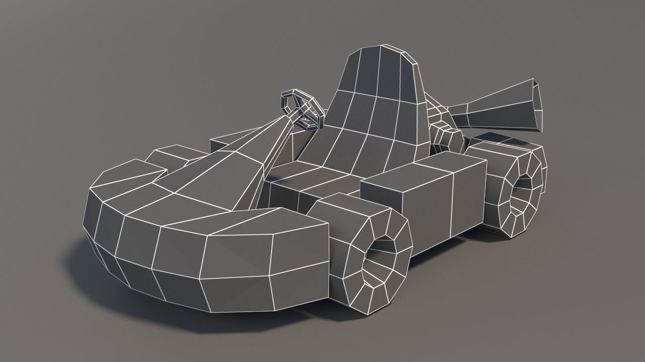 Low Poly Car Pack 01 Low-poly 3D model_35