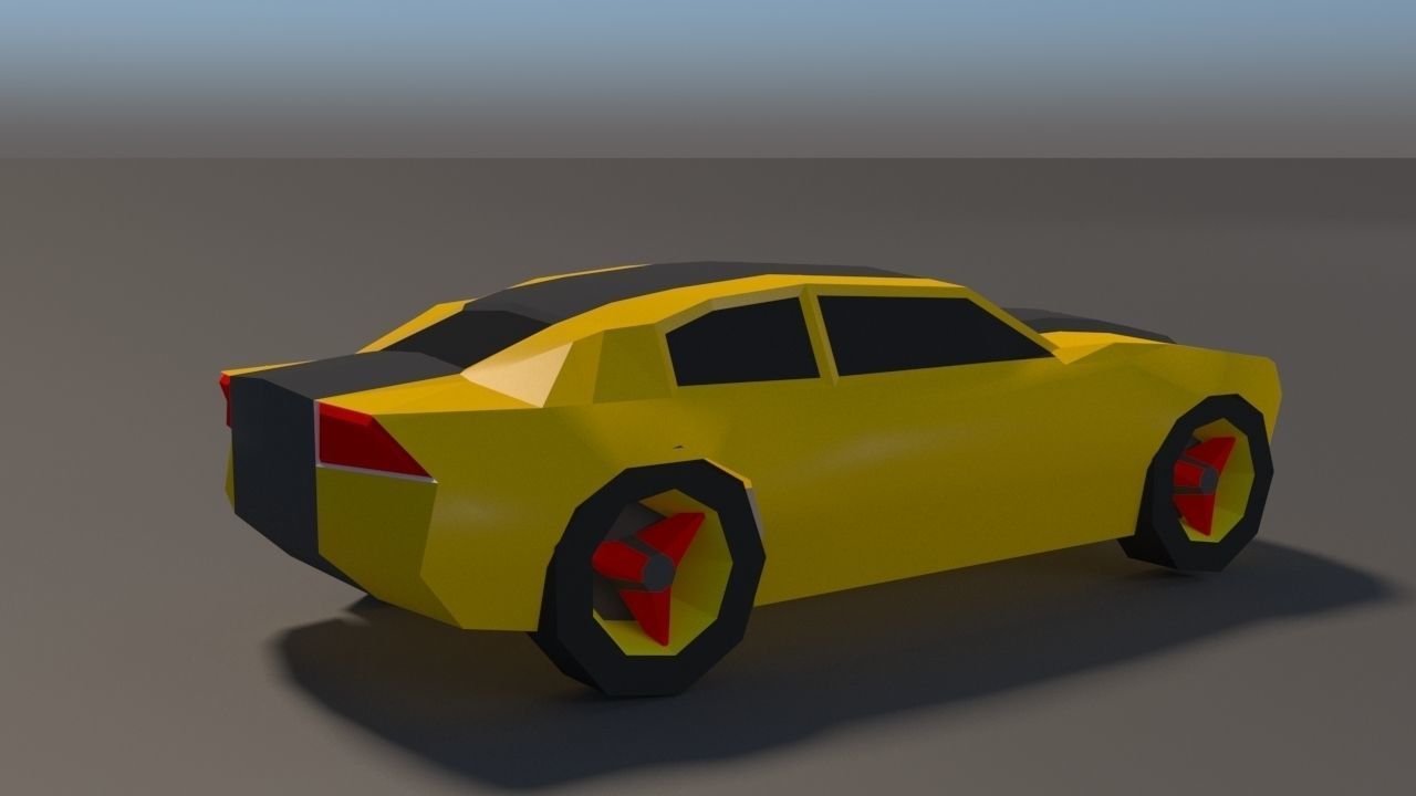 Low Poly Car Pack 01 Low-poly 3D model_10