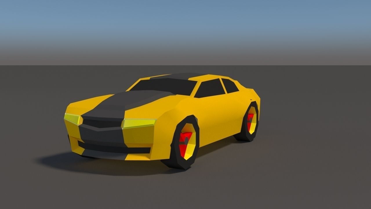 Low Poly Car Pack 01 Low-poly 3D model_8