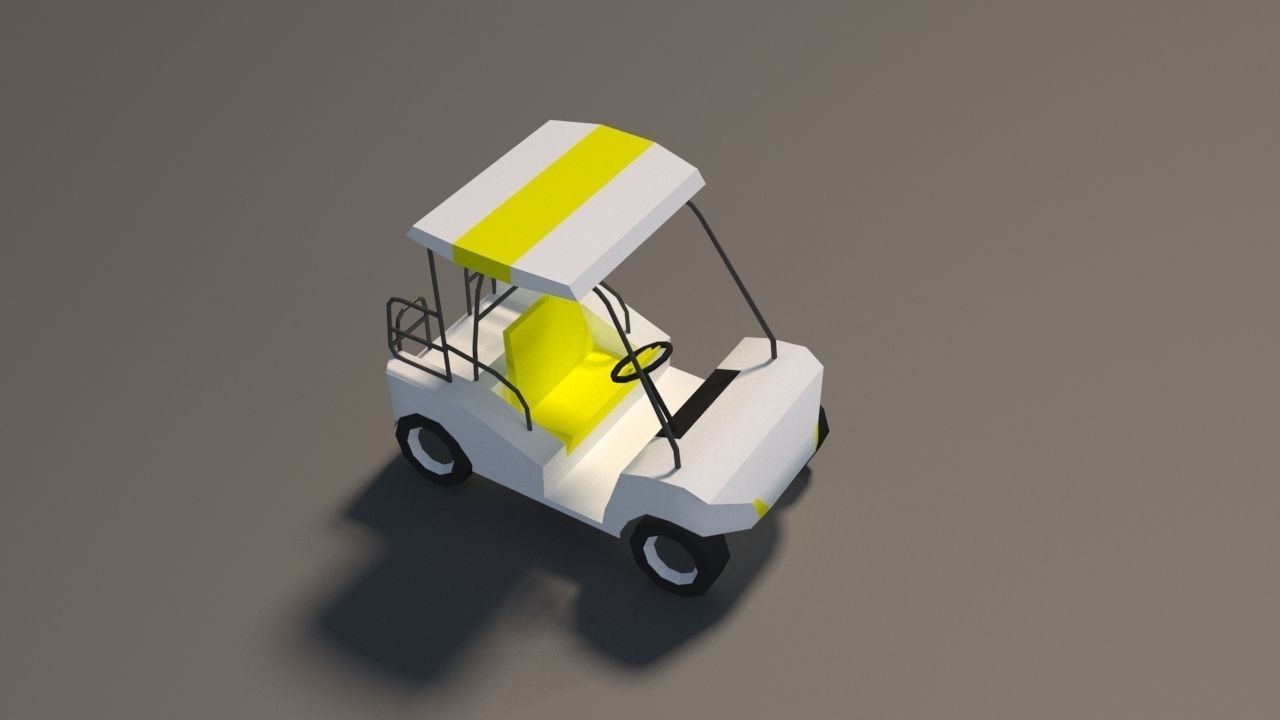 Low Poly Car Pack 01 Low-poly 3D model_13