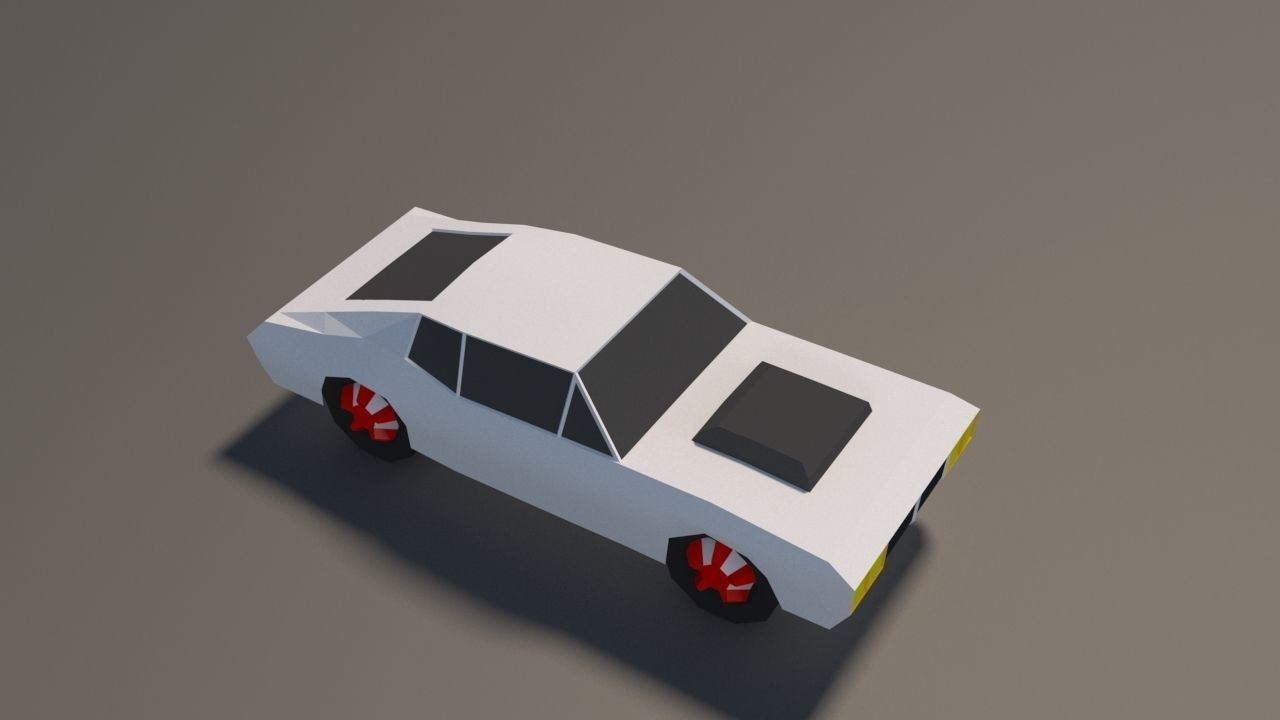 Low Poly Car Pack 01 Low-poly 3D model_22