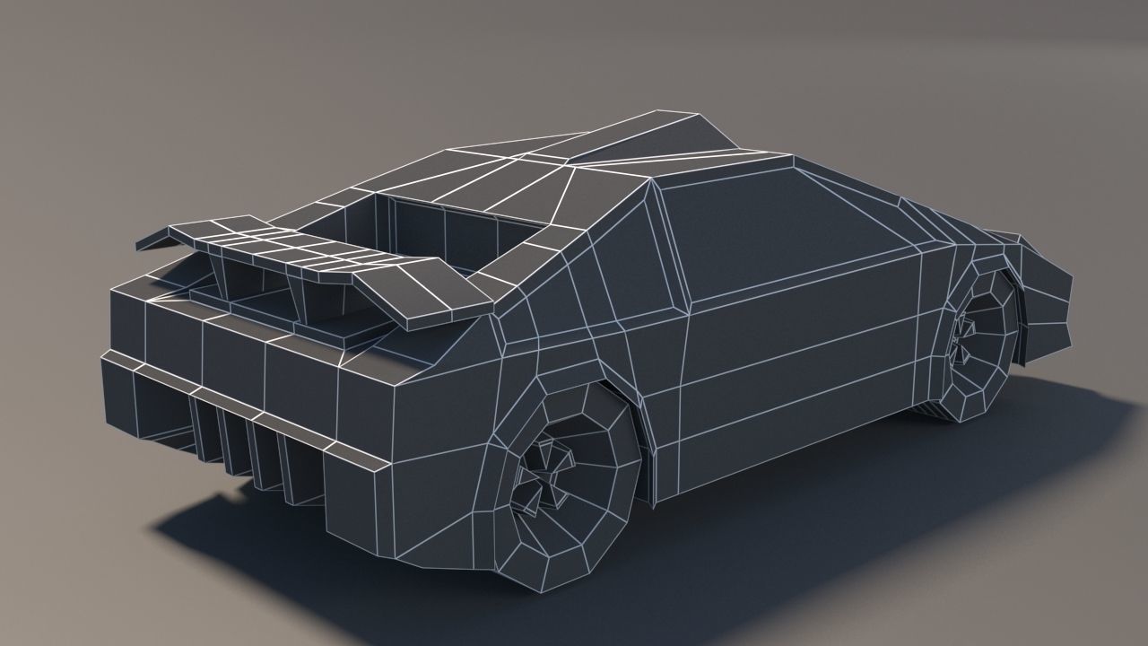 Low Poly Car Pack 01 Low-poly 3D model_32