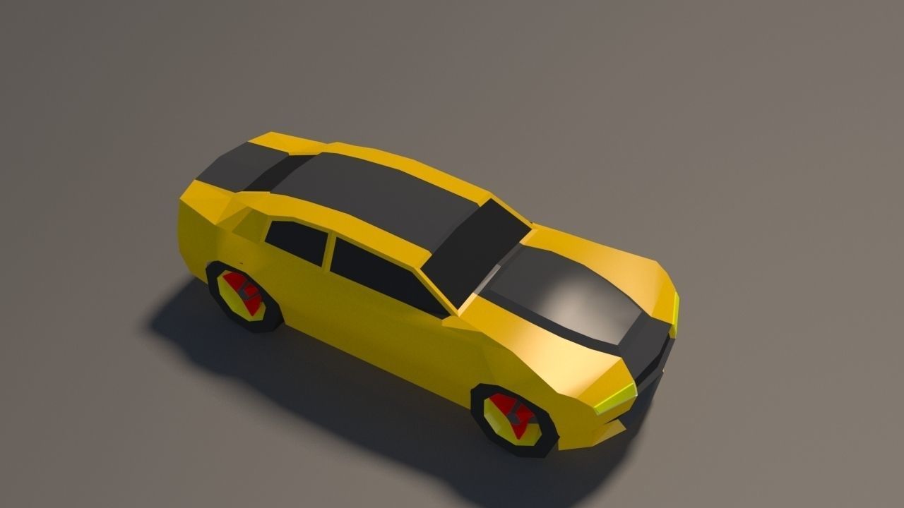 Low Poly Car Pack 01 Low-poly 3D model_9