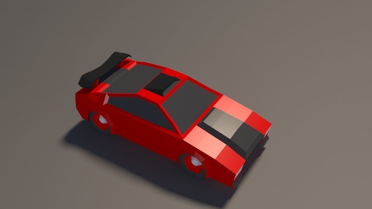 Low Poly Car Pack 01 Low-poly 3D model_7