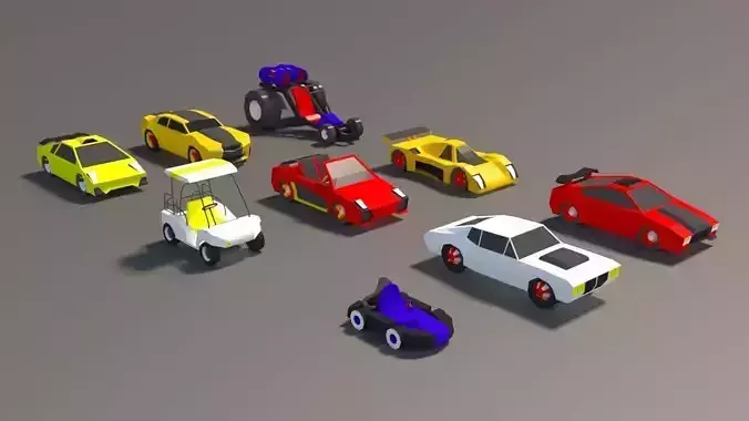 Low Poly Car Pack 01