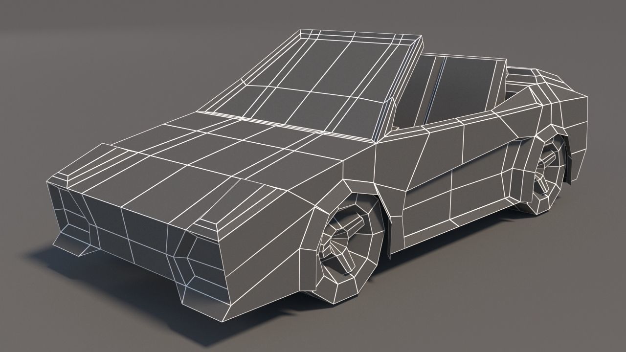 Low Poly Car Pack 01 Low-poly 3D model_29