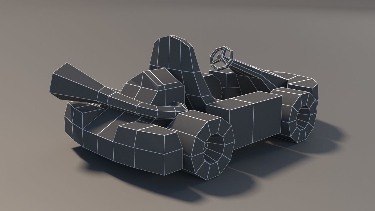 Low Poly Car Pack 01 Low-poly 3D model_36