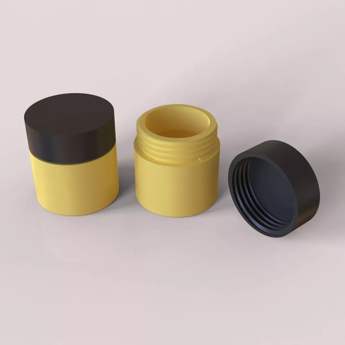 Printable Jar with Lid 3D print model