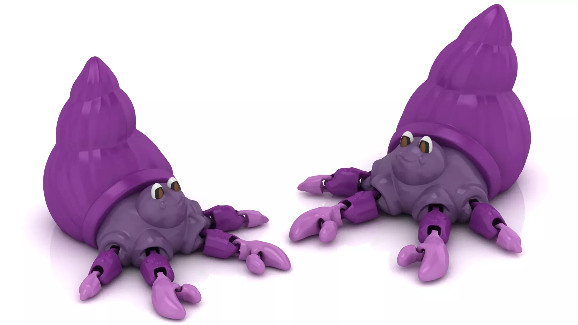 Articulated Hermit Crab 3D print model