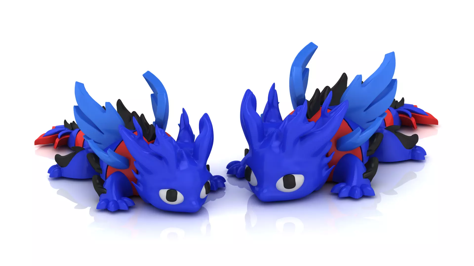 Spiked Fantasy Dragon 3D print model