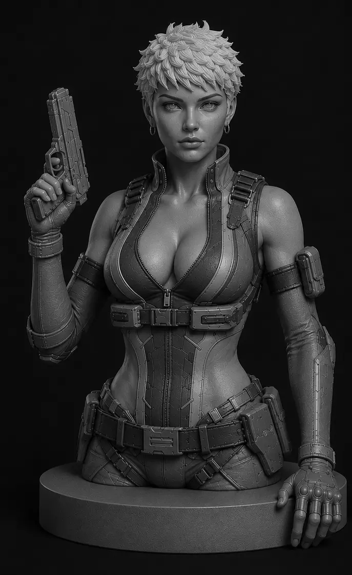 Ghost in the Shell - Maven Bust - Anime Gift 3D print model