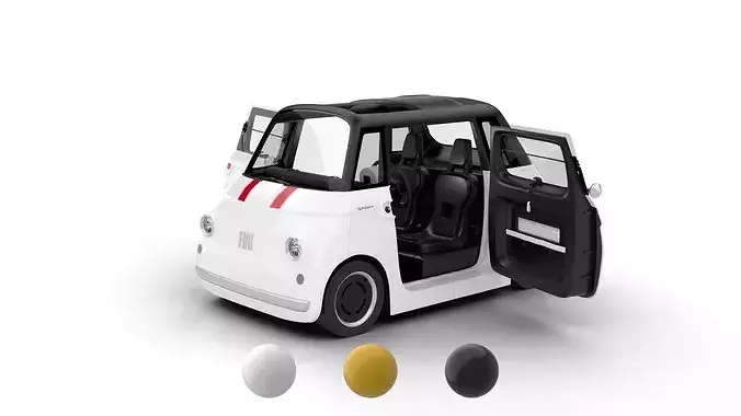 Fiat Topolino Sport 2025 HQ 3d model