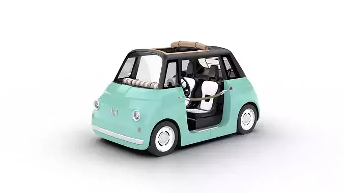 Fiat Topolino Dolcevita 2025 HQ 3d model