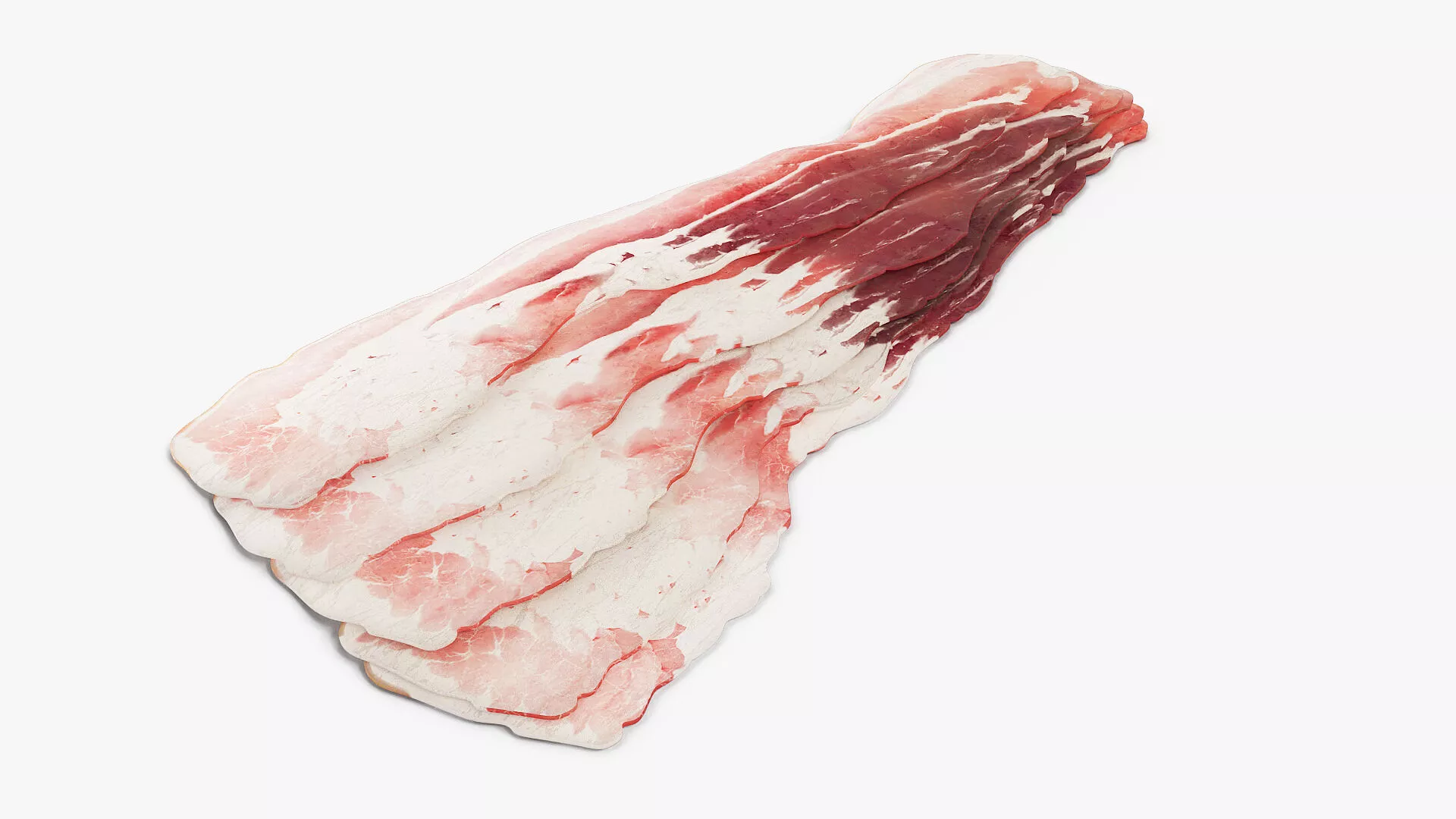 Fresh Bacon Raw Set 3D model