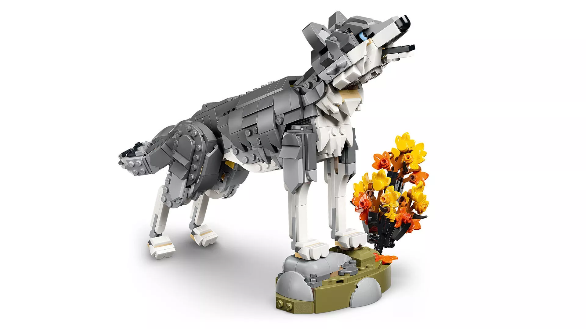TwindBricks3D - 31393 Forest Animals Gray Wolf 3D print model