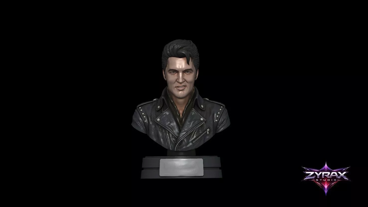 Elvis Presley Bust STL Rock and Roll Legend Sculpture 3D Print 3D print model