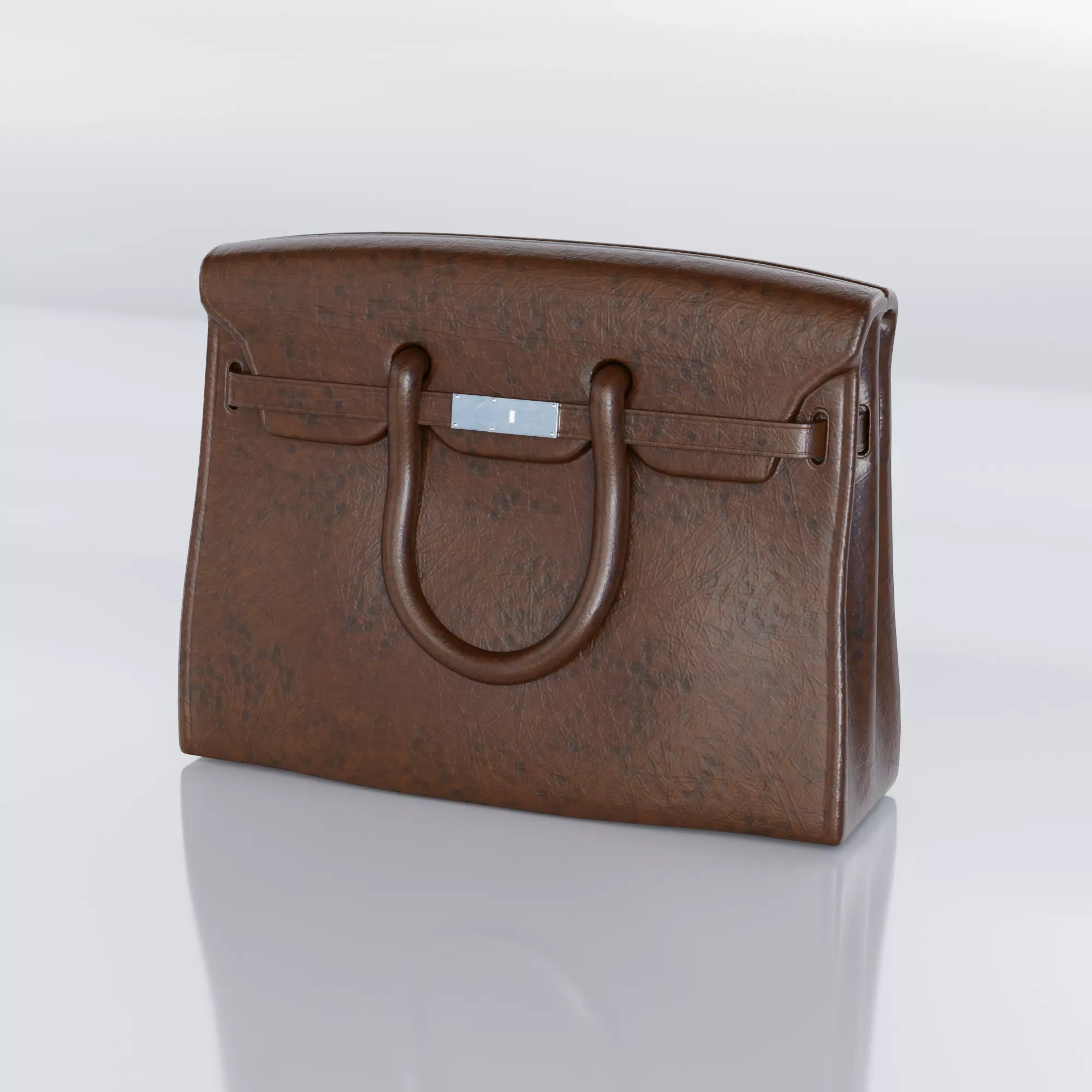 Birkin bag Low-poly 3D model