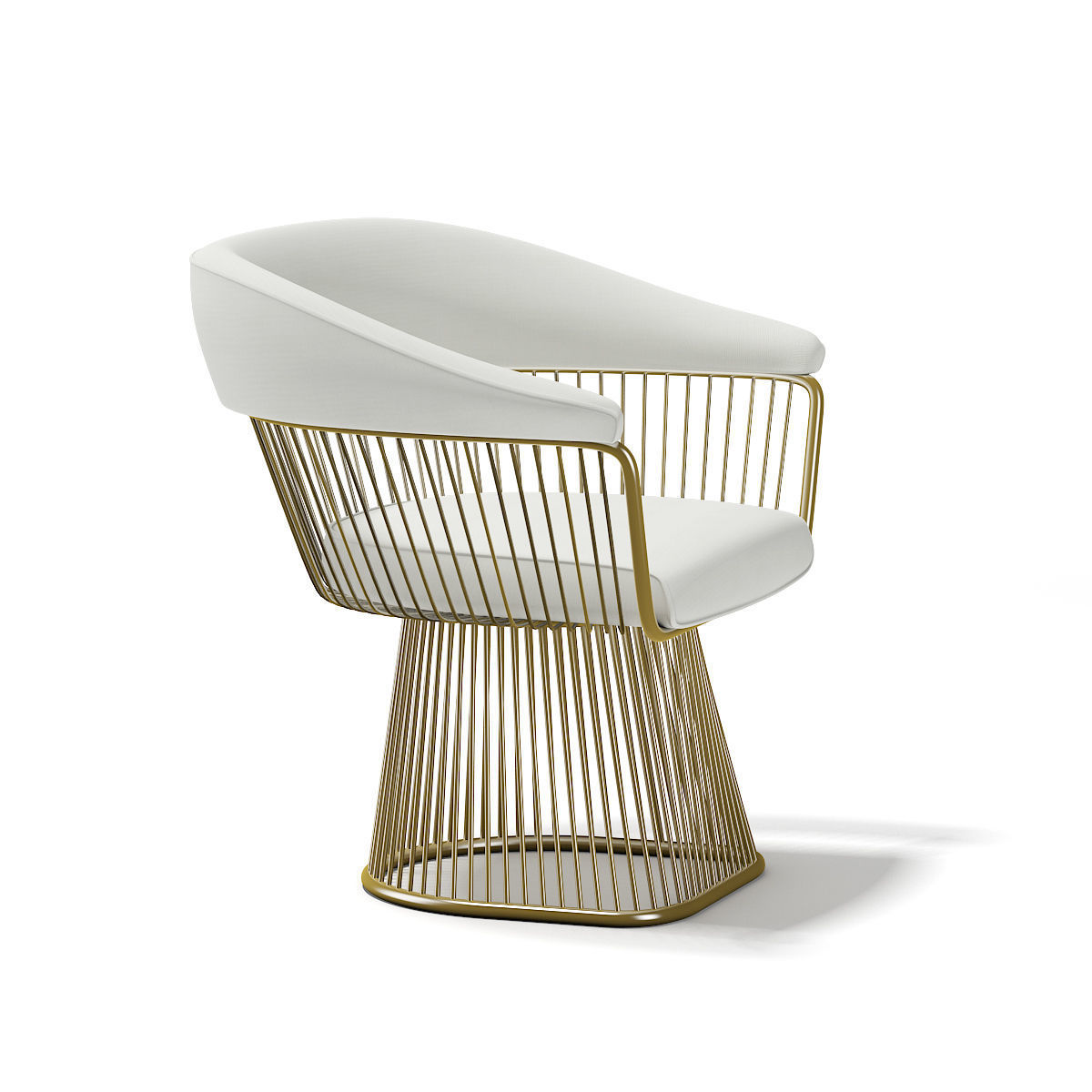 Metal Armchair 3D model_2