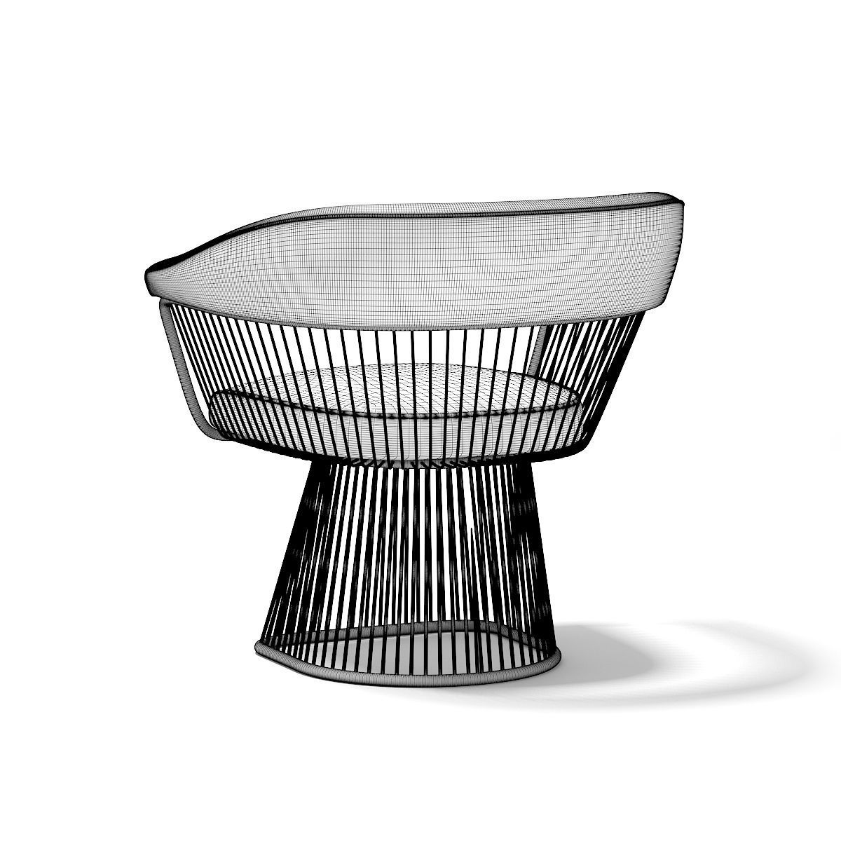 Metal Armchair 3D model_5