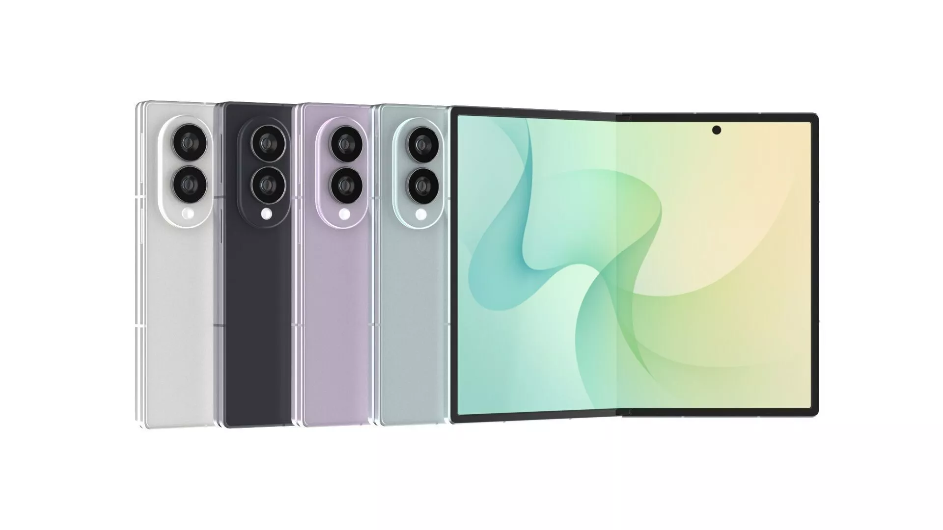 Samsung Galaxy Z Fold 8 All Colors 3D model