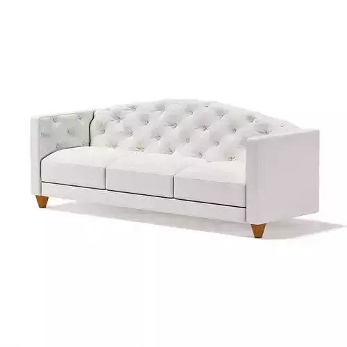 White Fabric Sofa