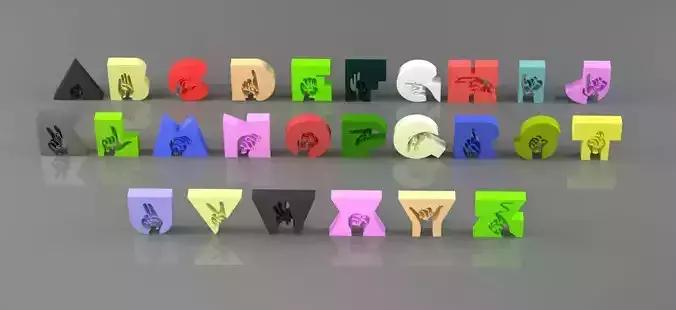 3D Letters For animations and Cartoon film and different Graphic