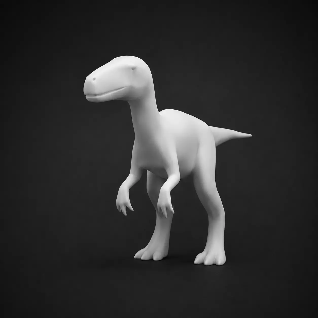 Cute Low Poly Velociraptor STL for 3D Printing Free 3D print model