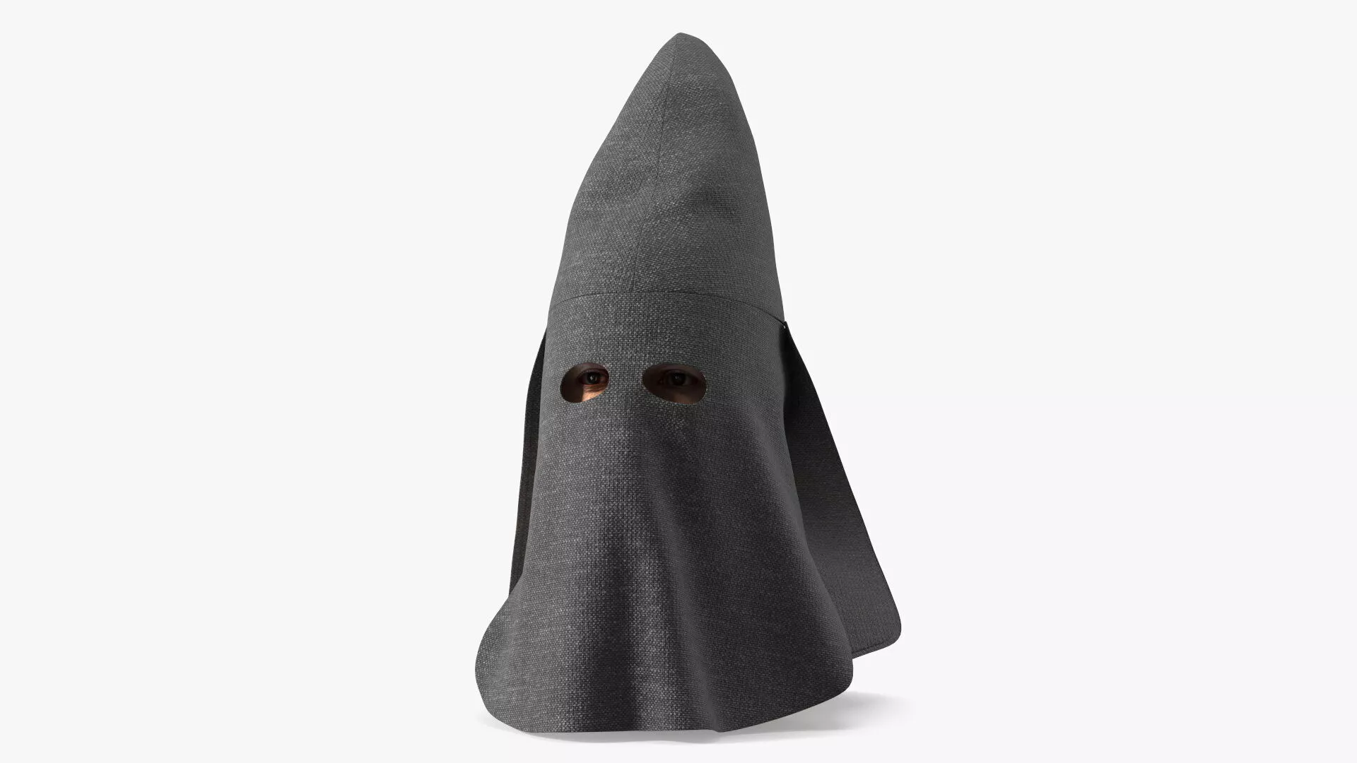Executioner Cloth Mask on Head 3D model