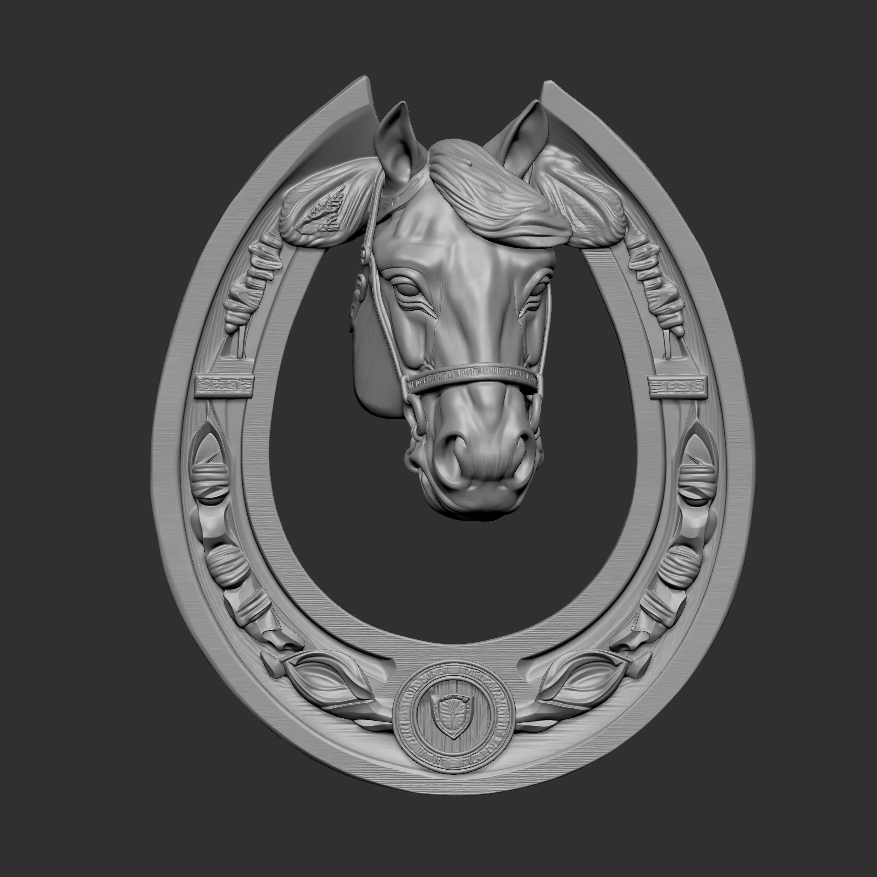 decorative horseshoe 3D print model