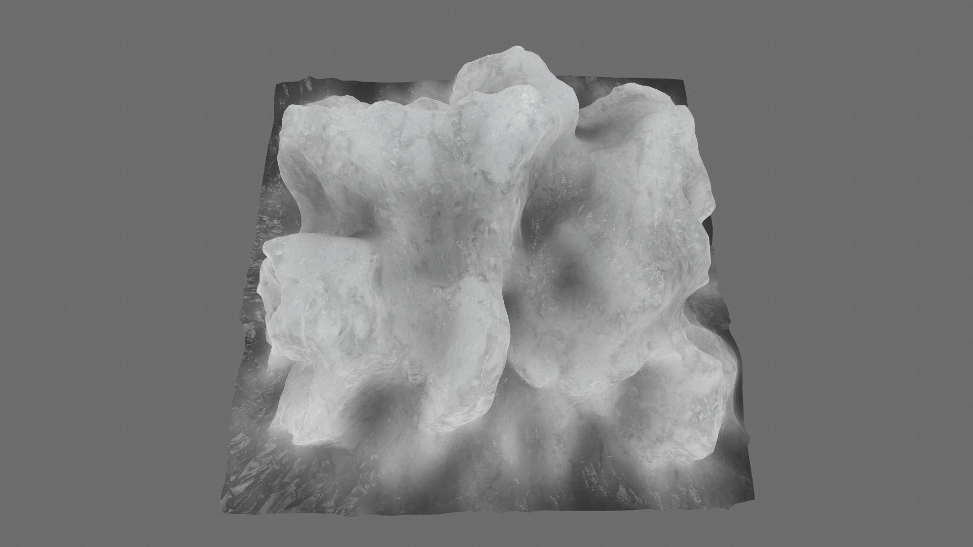 Ice cubes Low-poly 3D model_13