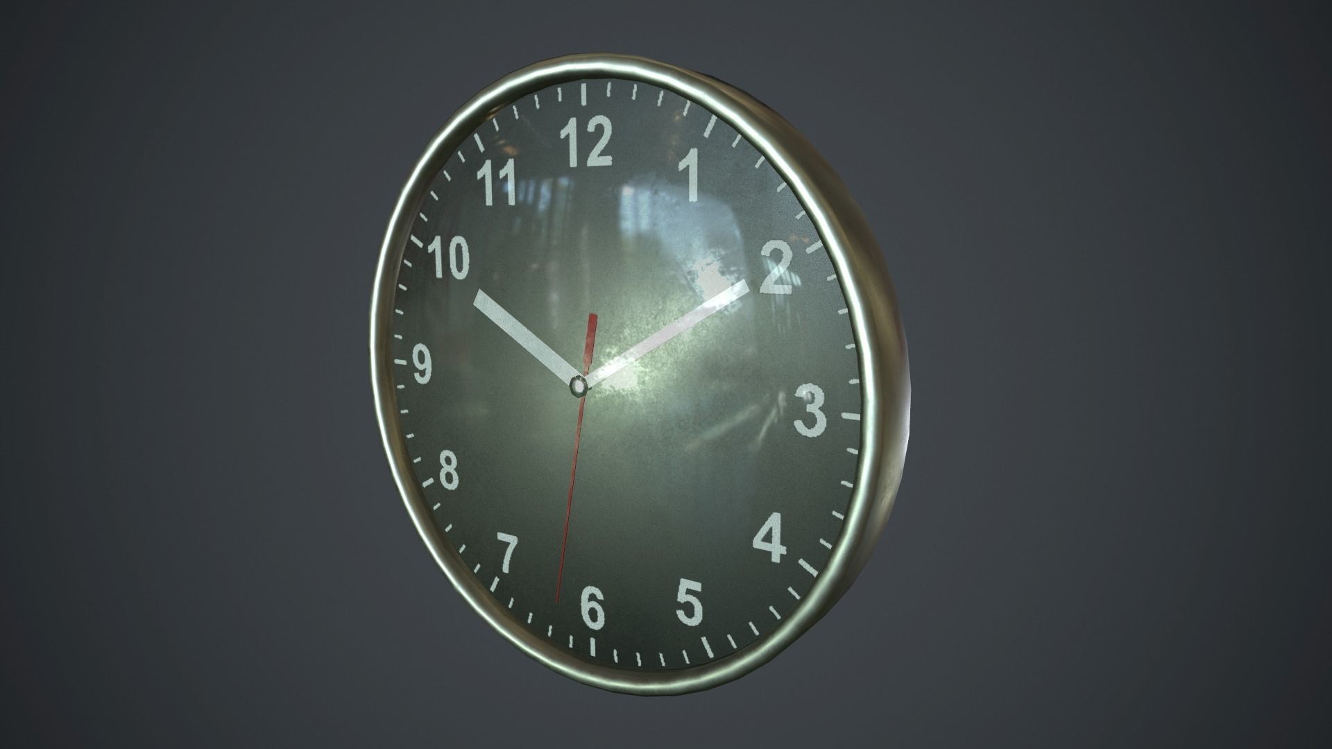Wall Clock PBR Game Ready Low-poly 3D model_5