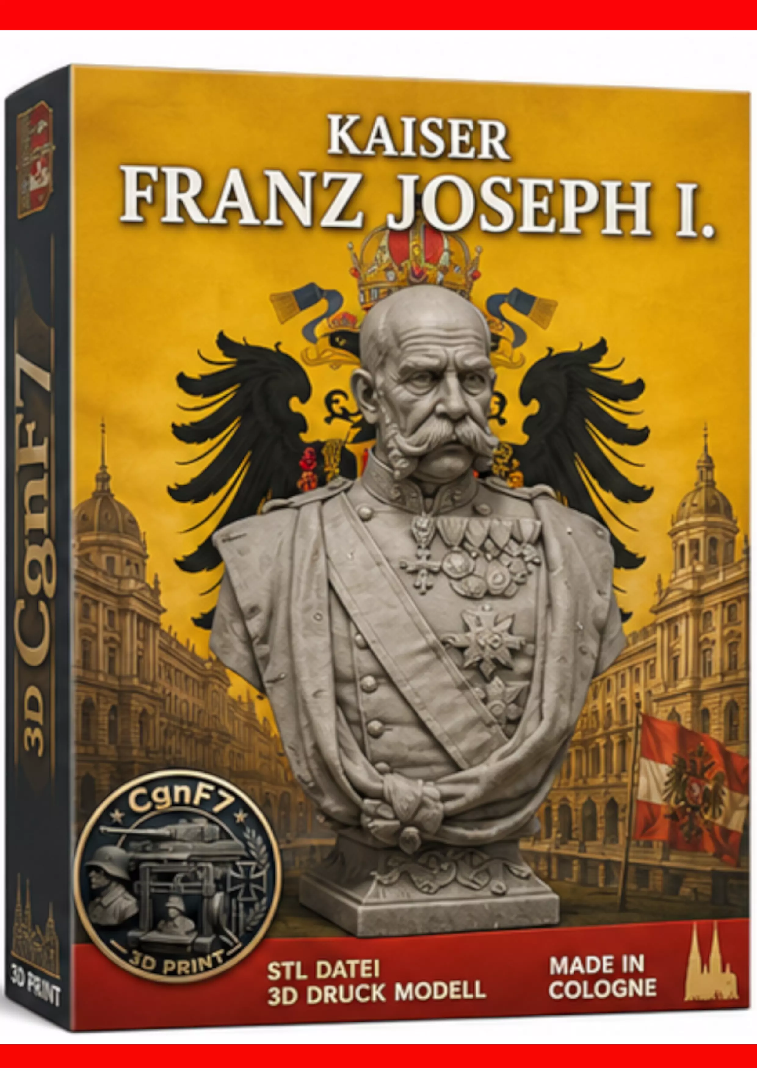 Kaiser Franz Joseph I Bust 3D print model