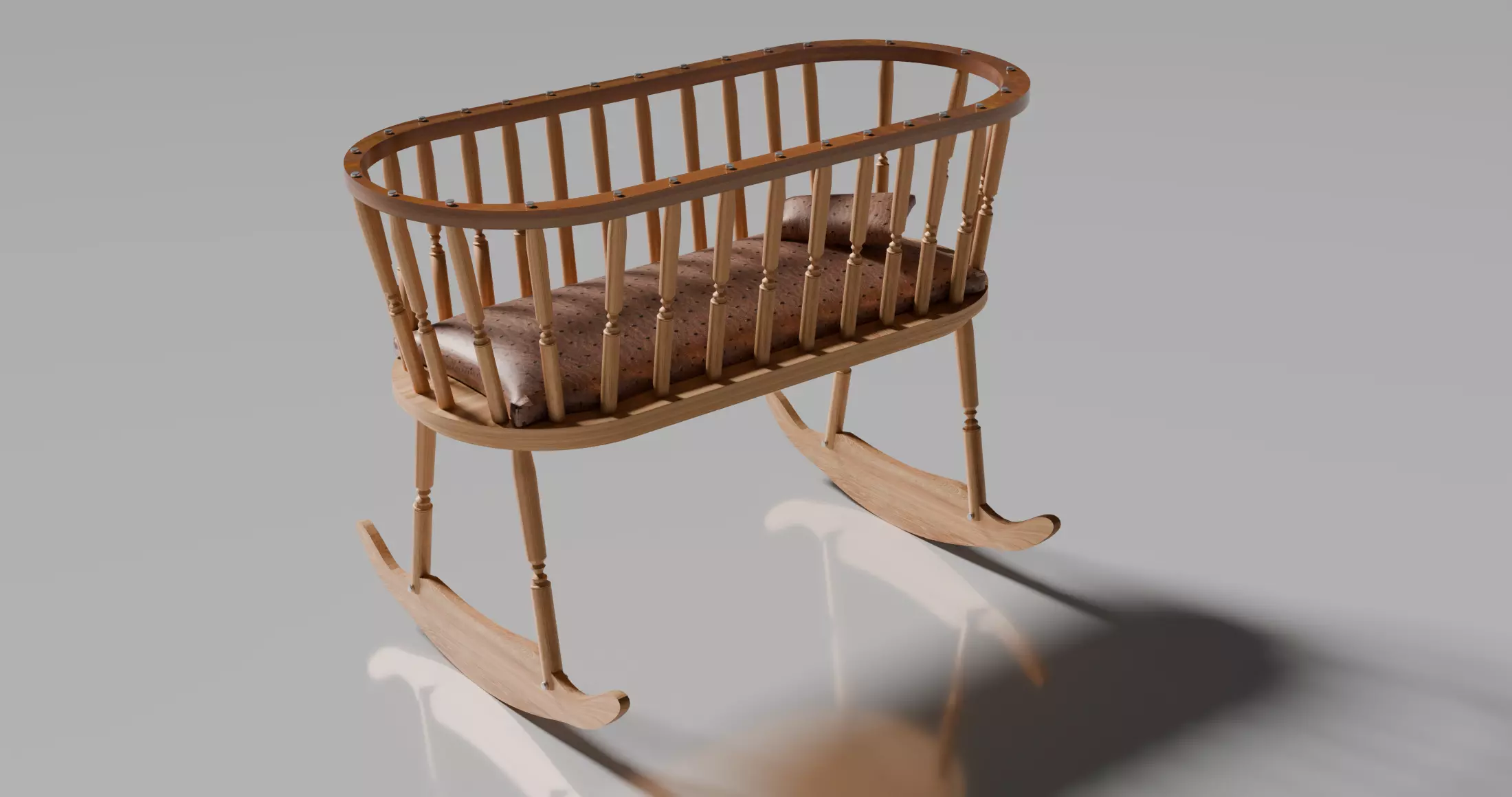 Swing Crib Cot 3D model
