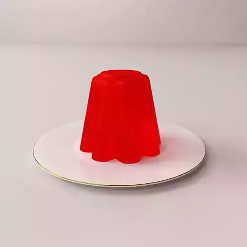 Jelly on plate
