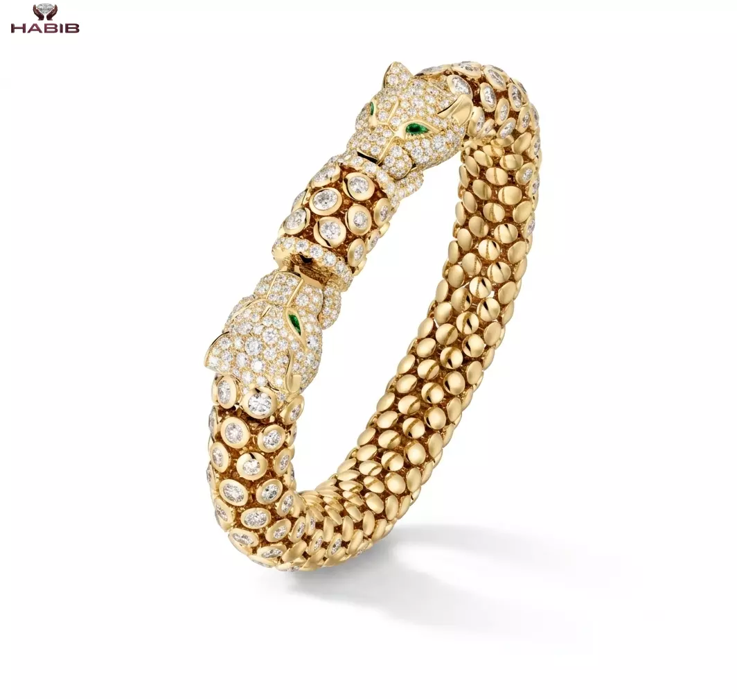 Luxury Tiger Diamond Bracelet CAD Model 3D print model