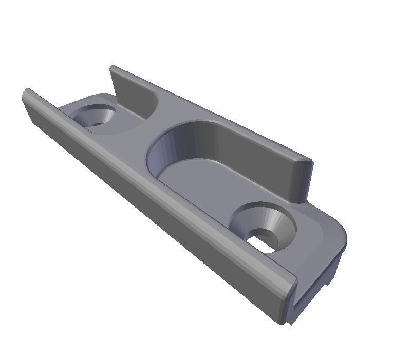 Strike plate window Free 3D print model_1