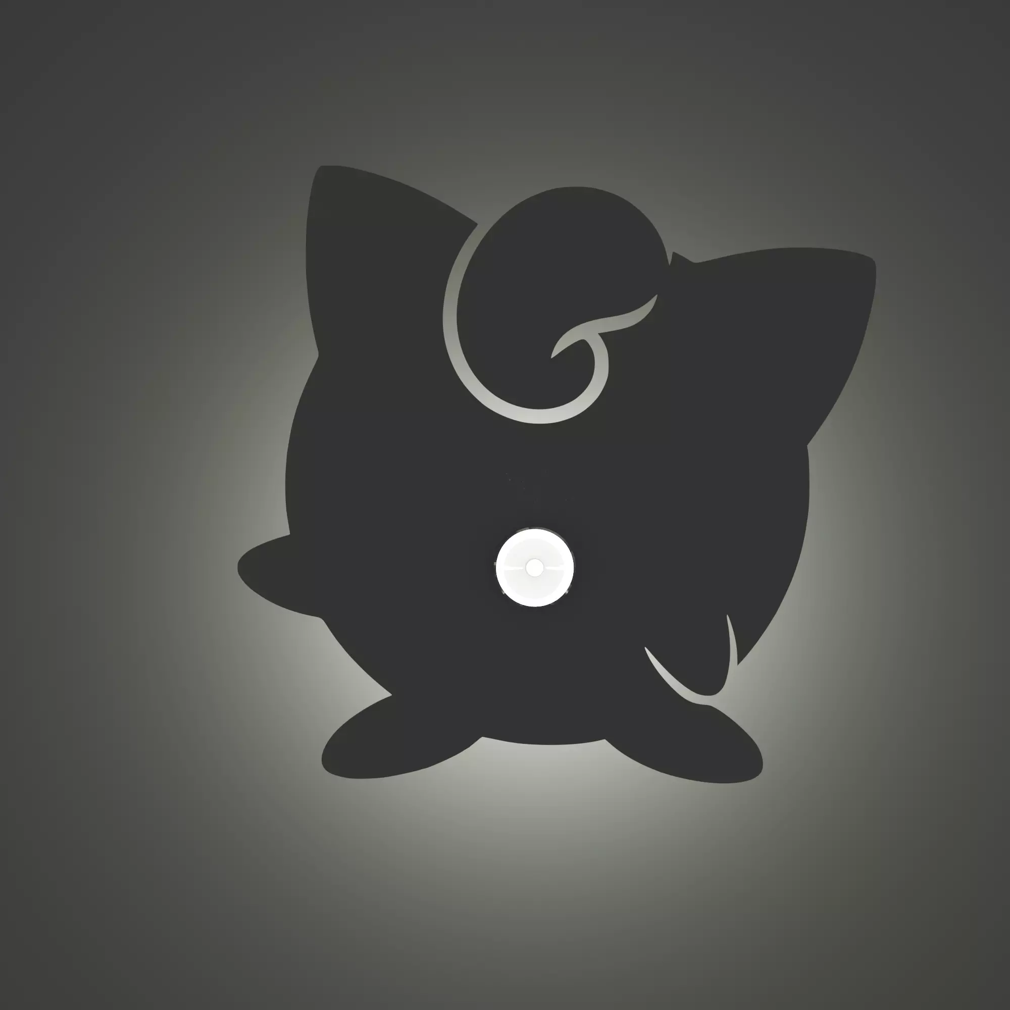Jigglypuff Shadow Lamp 3D print model