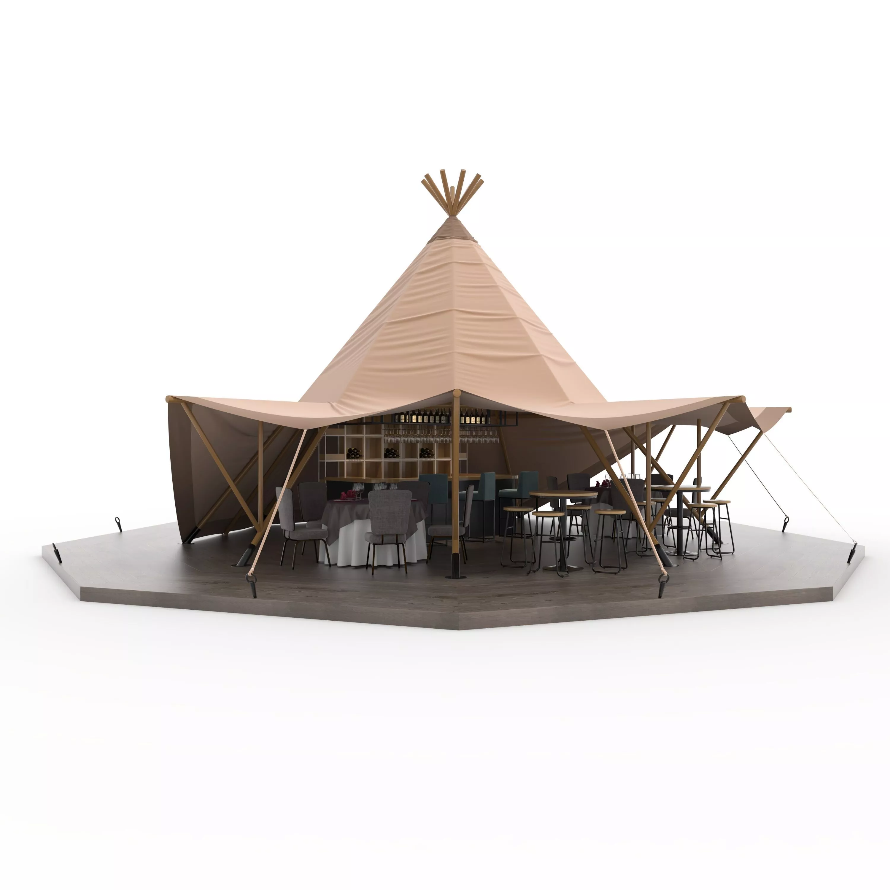 Party Tent 08 3D model