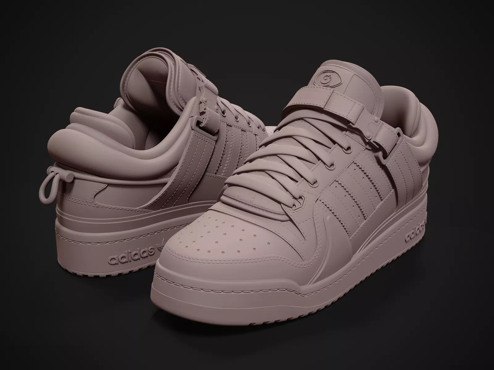 Adidas Forum X Bad Bunny v2 -3d Printable 3D print model