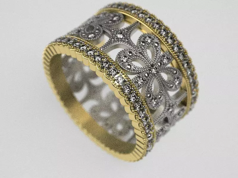 Bow wedding ring - original 3D print model