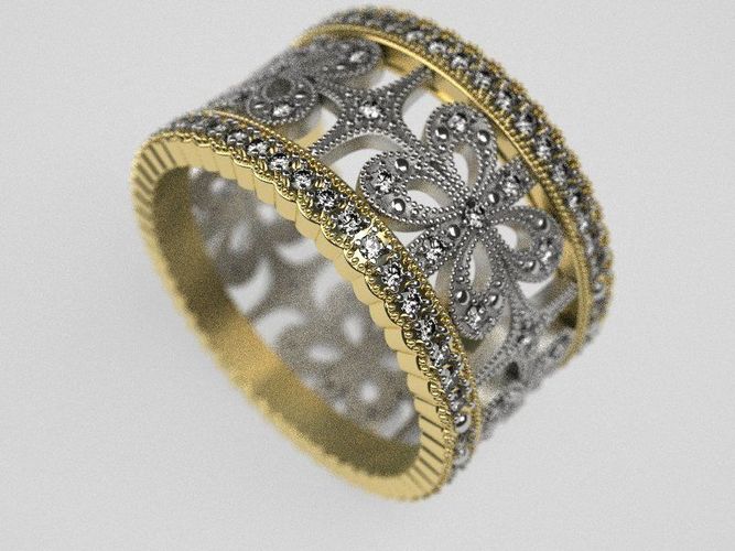 Bow wedding ring  - original 3D print model