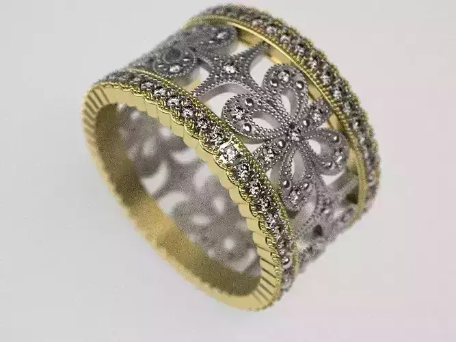 Bow wedding ring  - original