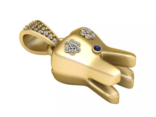 Diamond Tooth Pendant 3D print model