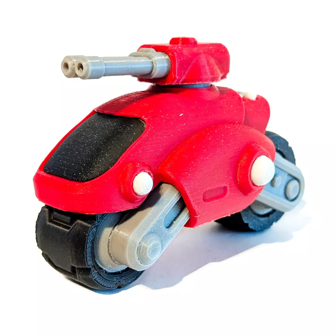 Sci-Fi Chibi Tank FDM Tabletop Miniature Multipart No Paint 3D print model